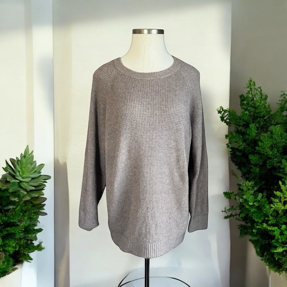 Old Navy Brown Cozy Crew-Neck Sweater